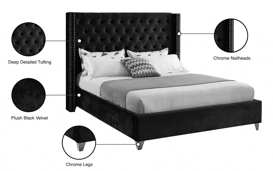 Nedia Velvet Bed