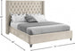 Nedia Velvet Bed