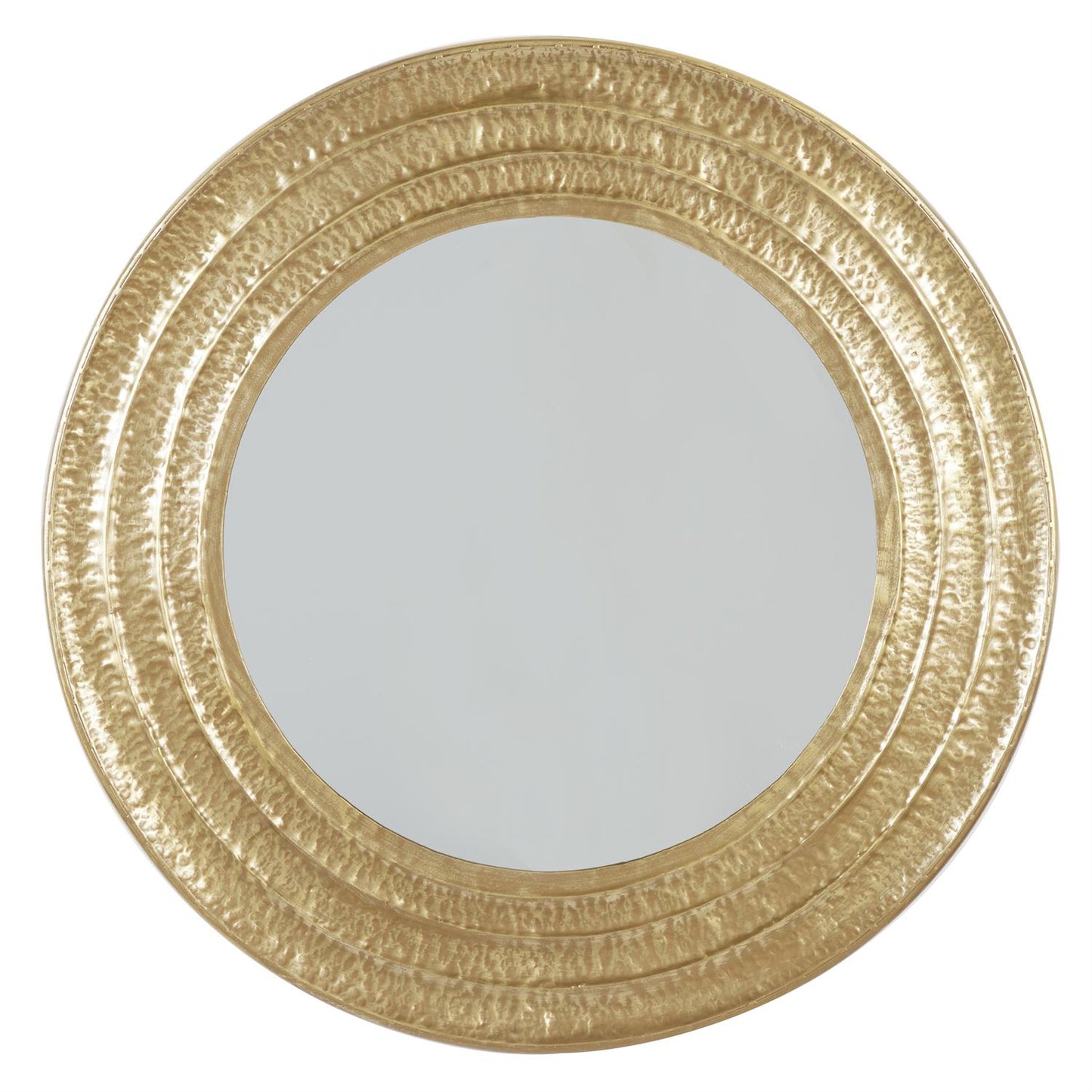 Gold Metal Wall Mirror, 39" x 1" x 39"