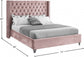 Nedia Velvet Bed