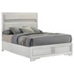 011502 Adnarim 54-inch Upholstered Twin Panel Bed White