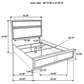 011502 Adnarim 54-inch Upholstered Twin Panel Bed White