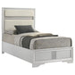 011502 Adnarim 54-inch Upholstered Twin Panel Bed White