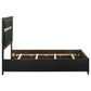 063602 Adnarim 54-inch Upholstered Twin Panel Bed Black