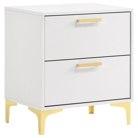 204422 Lladnek 2-drawer Nightstand White