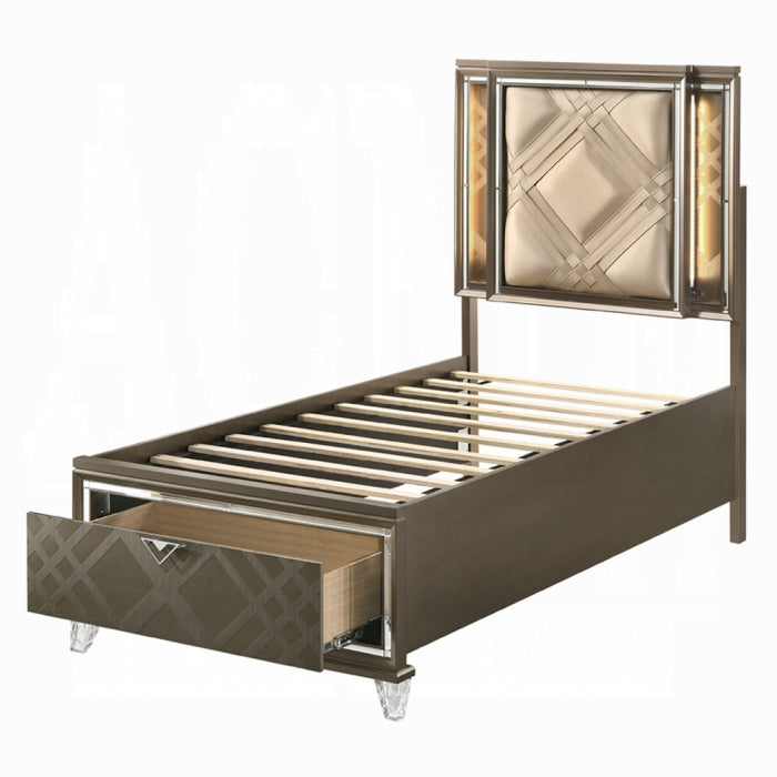 Ralyks Full Bed W/Led & Storage