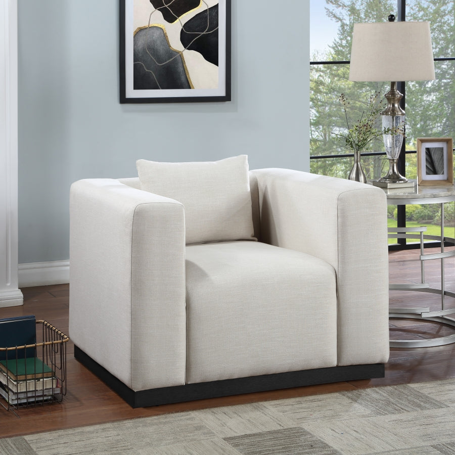 Eifla Linen Textured Fabic Living Room Set