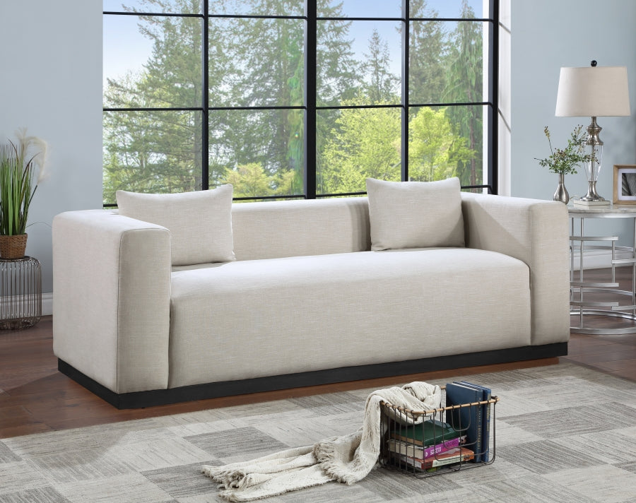 Eifla Linen Textured Fabic Living Room Set