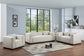 Eifla Linen Textured Fabic Living Room Set