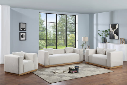 246 Eifla Linen Textured Fabic Living Room Set