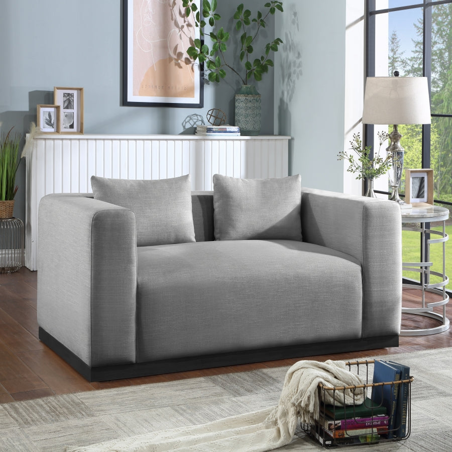 Eifla Linen Textured Fabic Living Room Set