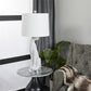 95233 Silver Polystone Table Lamp