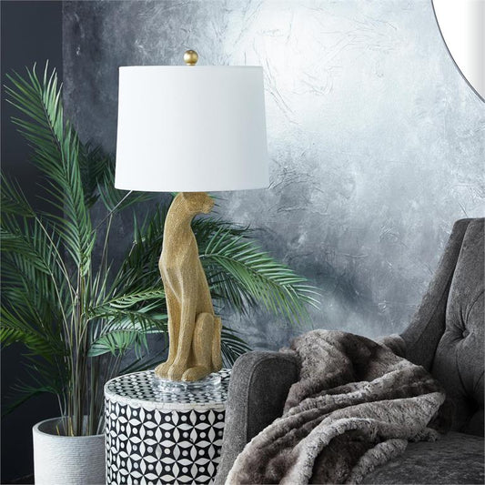 06233 Gold Polystone Table Lamp