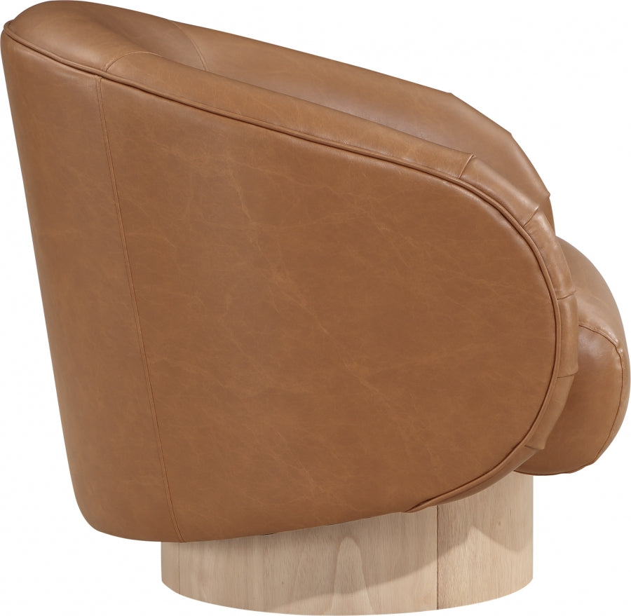 Nosbig Vegan Leather Swivel Accent Chair