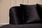 Alle Black Velvet Curved 130" Sectional