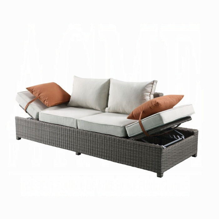 51054   Patio Sofa W/2 Pillows & Ottoman