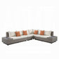 02054 Patio Sectional Sofa W/4 Pillows & Coffee Table