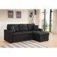 8008 Fabric Reversible Pull Out Sectional Sofa & Storage