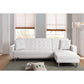 6308 PU Tufted Reversible Sectional Sofa Bed