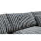 0328 Fabric Stationary Sectional Sofa w/ 9 Pillows