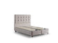 Avonec Storage Bed With Headboard Cream