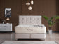 Avonec Storage Bed With Headboard Cream