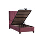 Abodroc Storage Bed With Headboard Dusty Rose