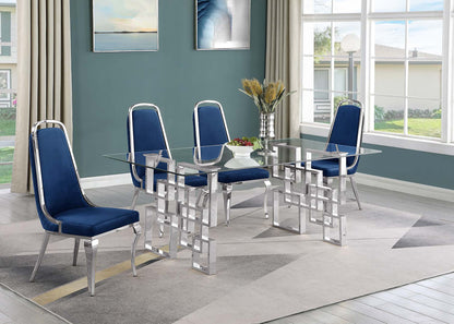 122D Glass 5pc Dining set