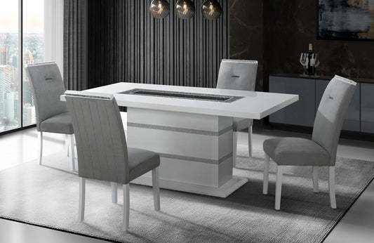 OCANOM WHITE DINING TABLE SET