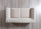 Anelim Ivory Velvet Sofa 93" & Loveseat 73"