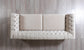 Anelim Ivory Velvet Sofa 93" & Loveseat 73"