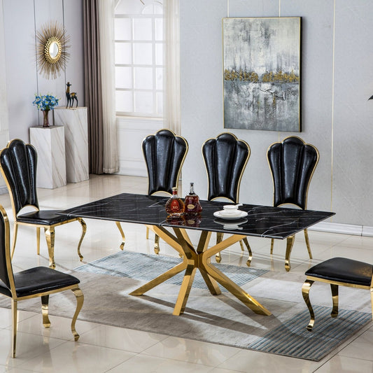 BMG102TD MARBLE DINING TABLE