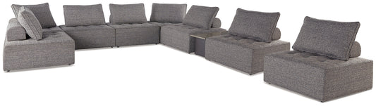 Ashley Express - Bree Zee 8-Piece Outdoor Sectional with Lounge Chair