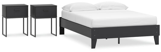 Ashley Express - Socalle Full Platform Bed with 2 Nightstands