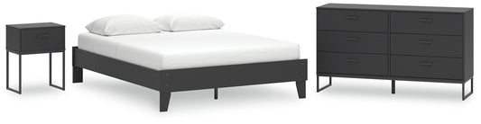Ashley Express - Socalle Queen Platform Bed with Dresser and Nightstand