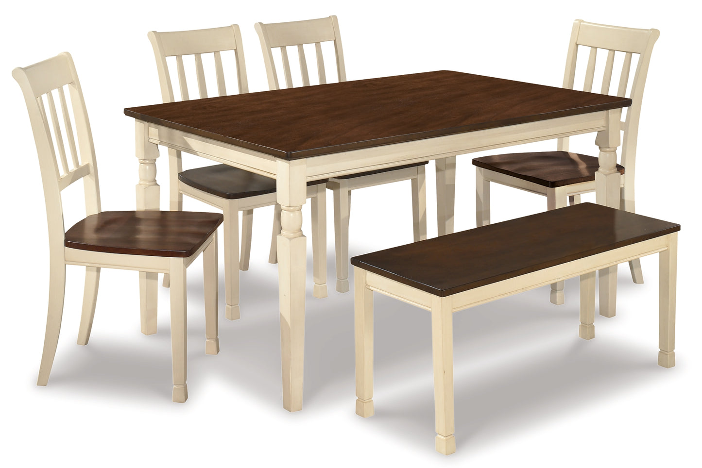 Ashley Express - Whitesburg Dining Table and 4 Chairs and Bench